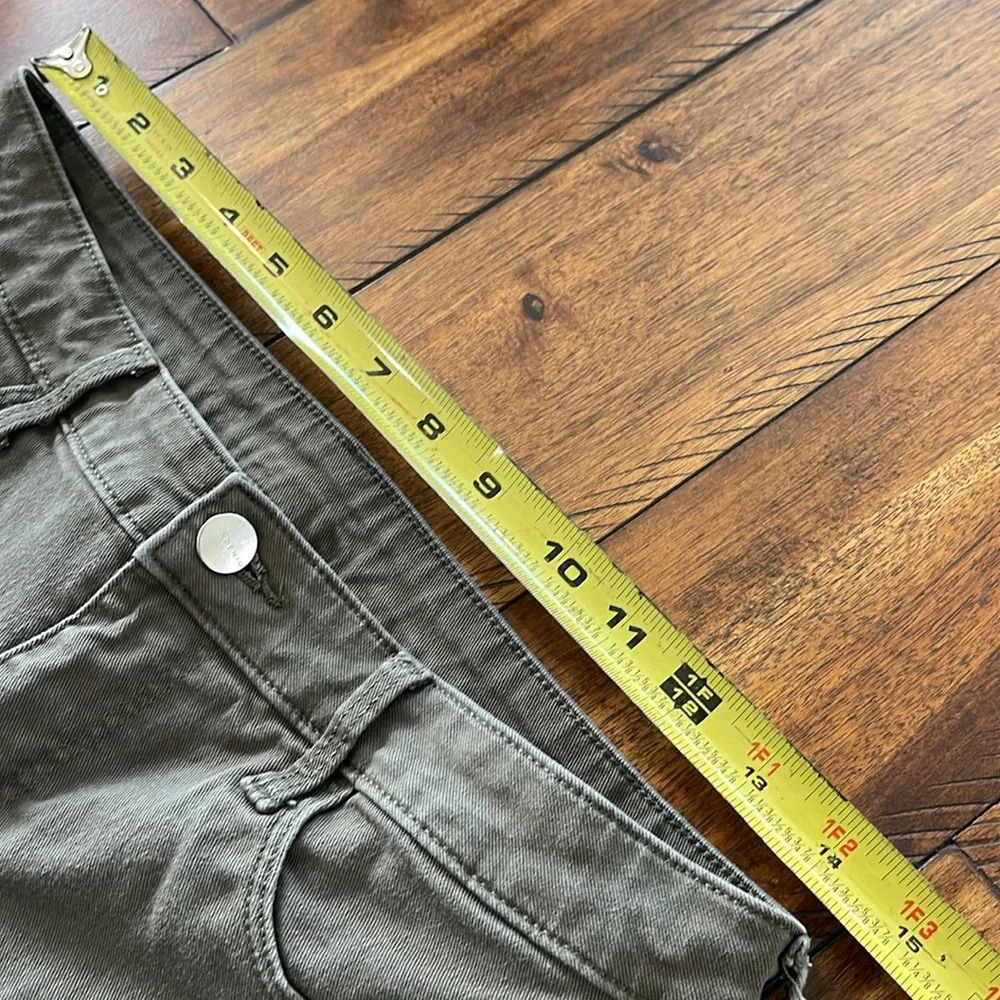 H&M skinny jeans pants size 8 blue and size 29 green (2 pair bundle) - Picture 3 of 16